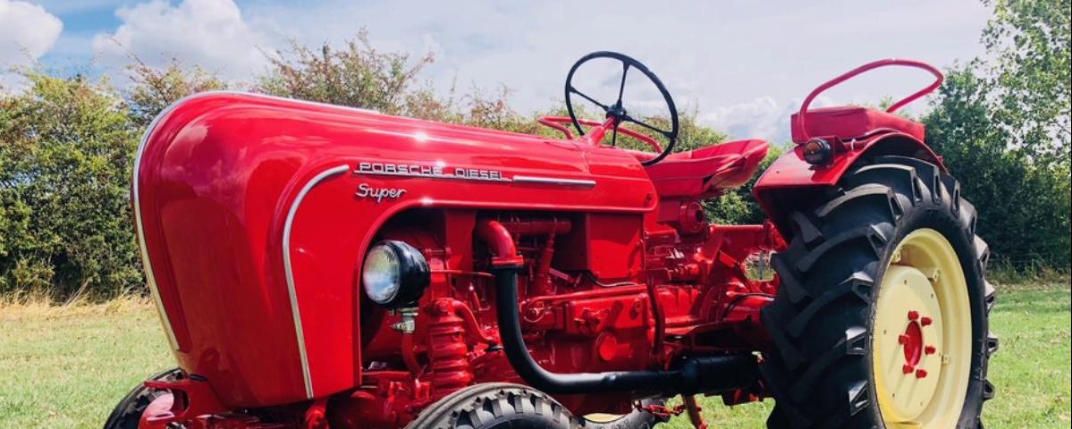 Porsche’s ‘sports car of tractors’ sells for £20k