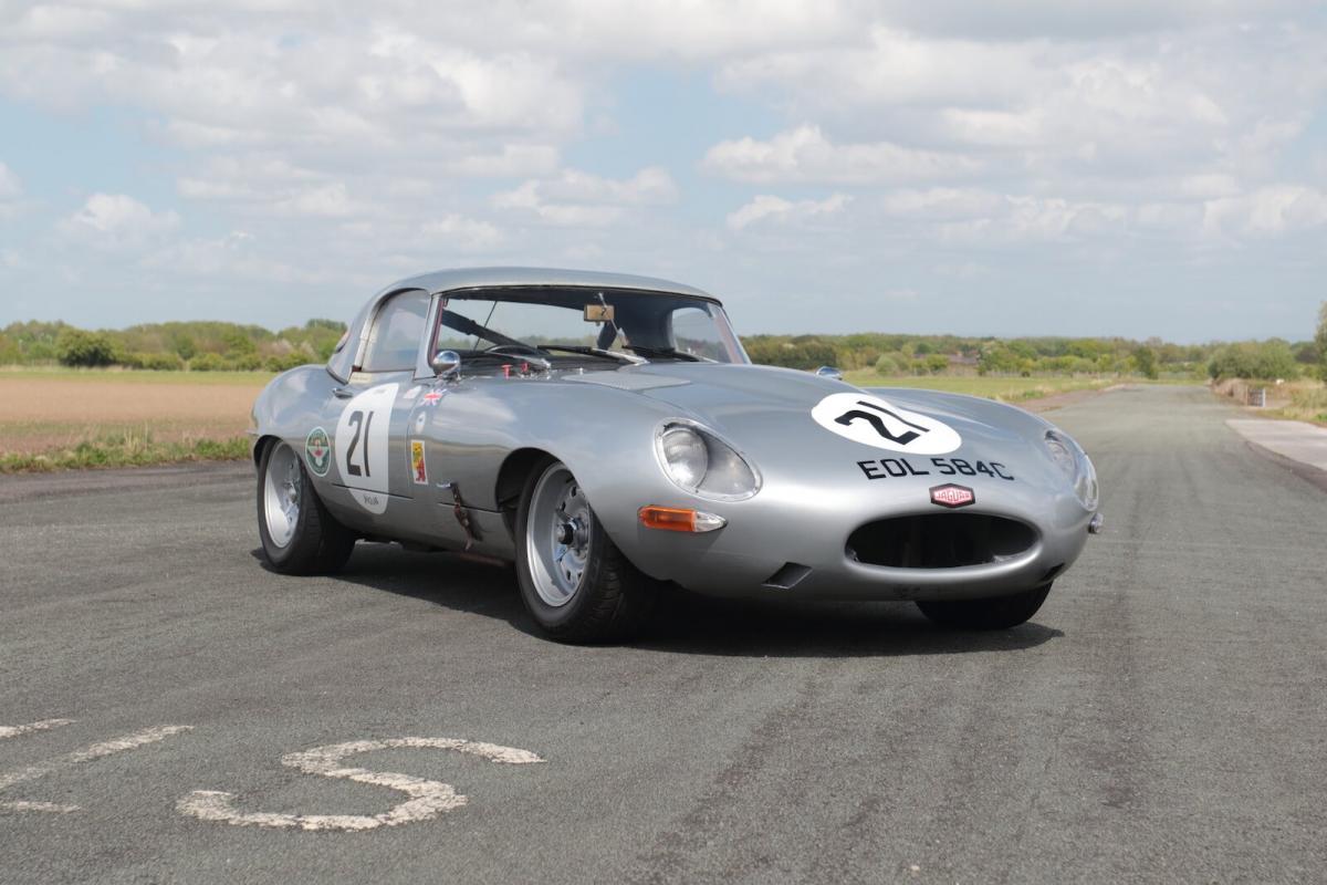 Ex-Stirling Moss Jaguar E-type coming up for sale