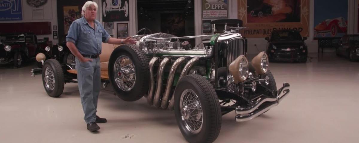 Jay Leno takes his naked 1931 Duesenberg Model J for a spin