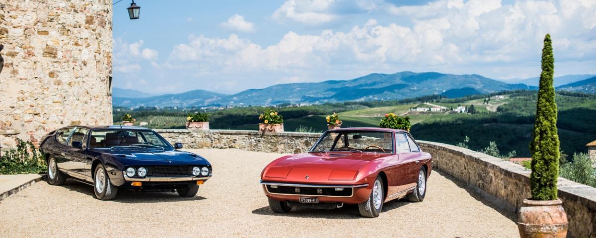 Lamborghini takes Espada and Islero on tour for 50th anniversary