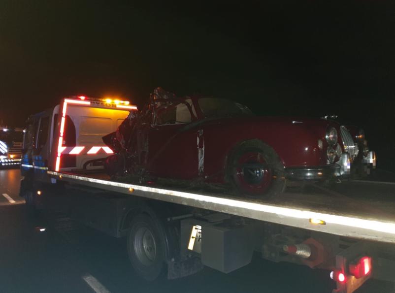 Inspector Morse Jaguar doppelganger destroyed in crash
