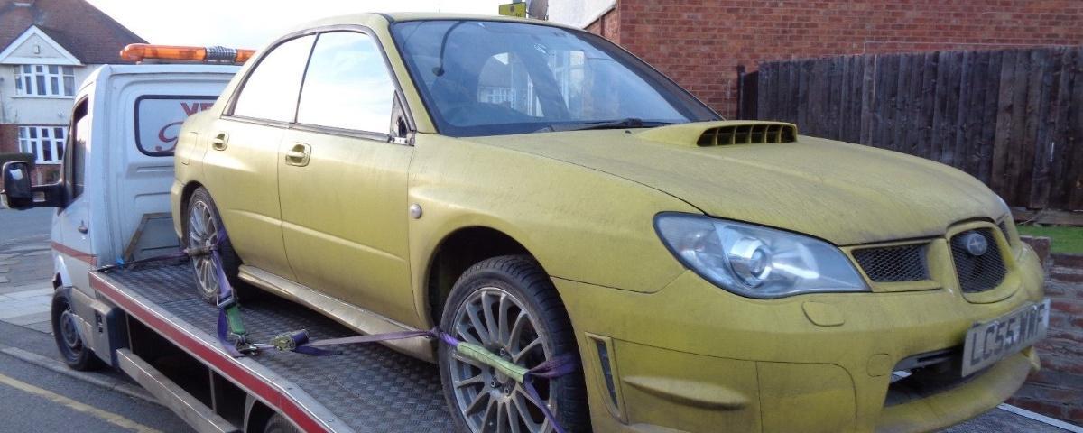 Kingsman movie stunt Subaru Impreza is literally backwards