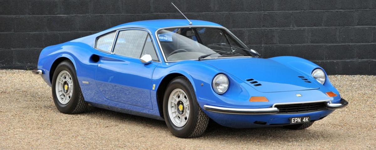 Rare Right-Hand Drive Ferrari Dino Is A Beauty In Blue
