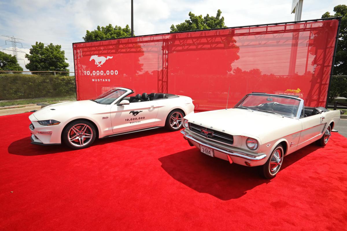 How does the 10 millionth Ford Mustang compare with the first?