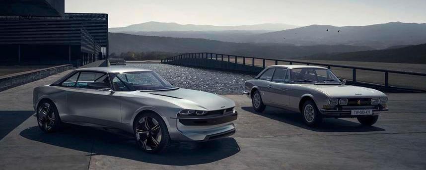 Peugeot 504 coupe re-imagined as e-Legend concept