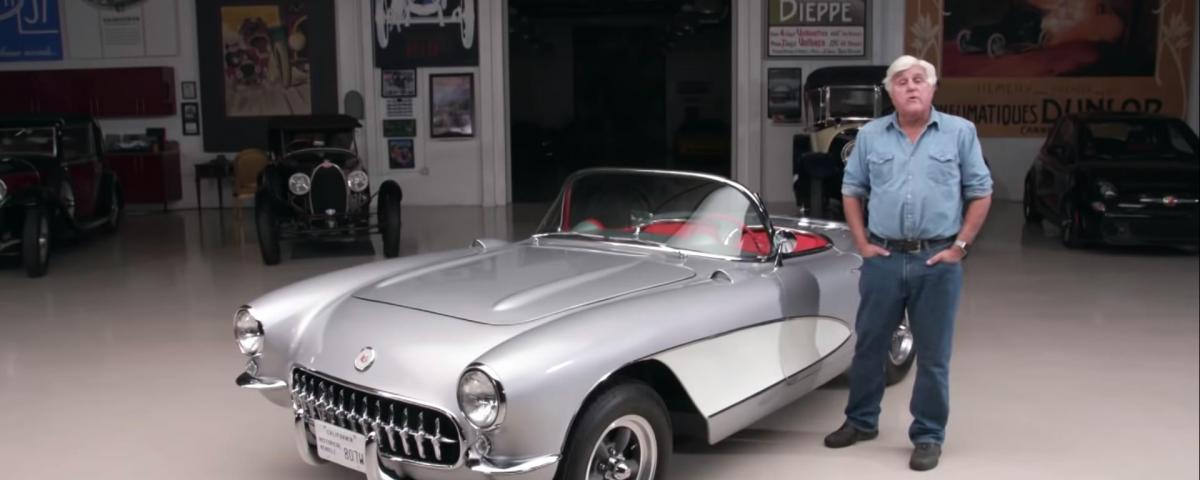 Jay Leno drives his perfect 1957 Chevrolet Corvette C1