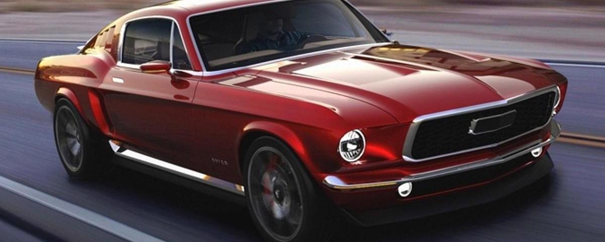 840bhp Russian electric Mustang Fastback imitation surfaces