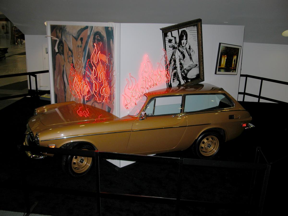 Broken 1973 Volvo P1800 ES lives again as modern art