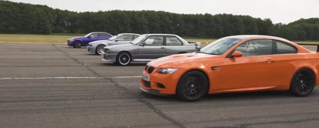 BMW M3 E30 vs CSL vs GTS vs CS drag race