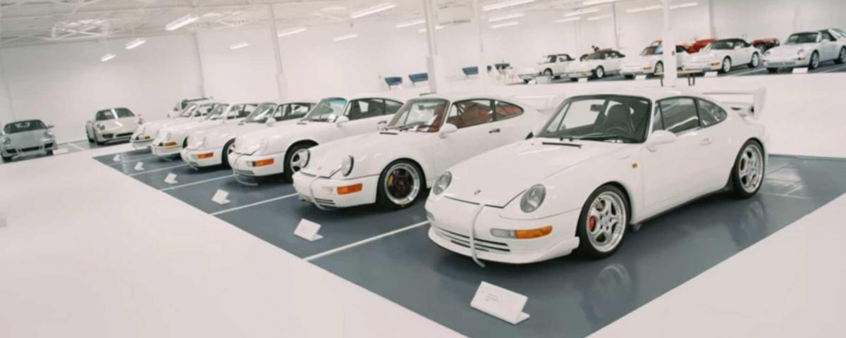 Pure white Porsche collection has us green with envy