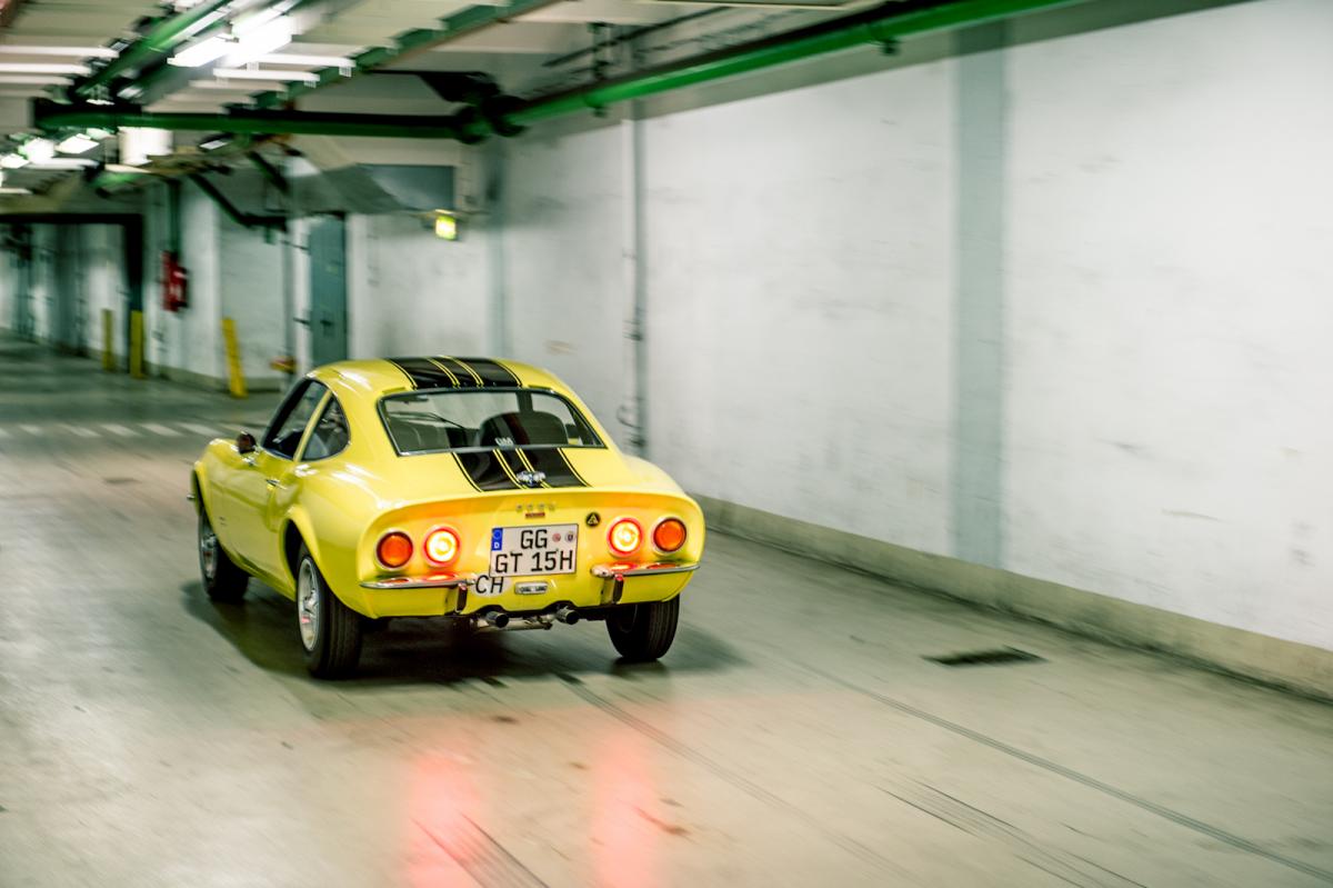 Going underground in an Opel GT