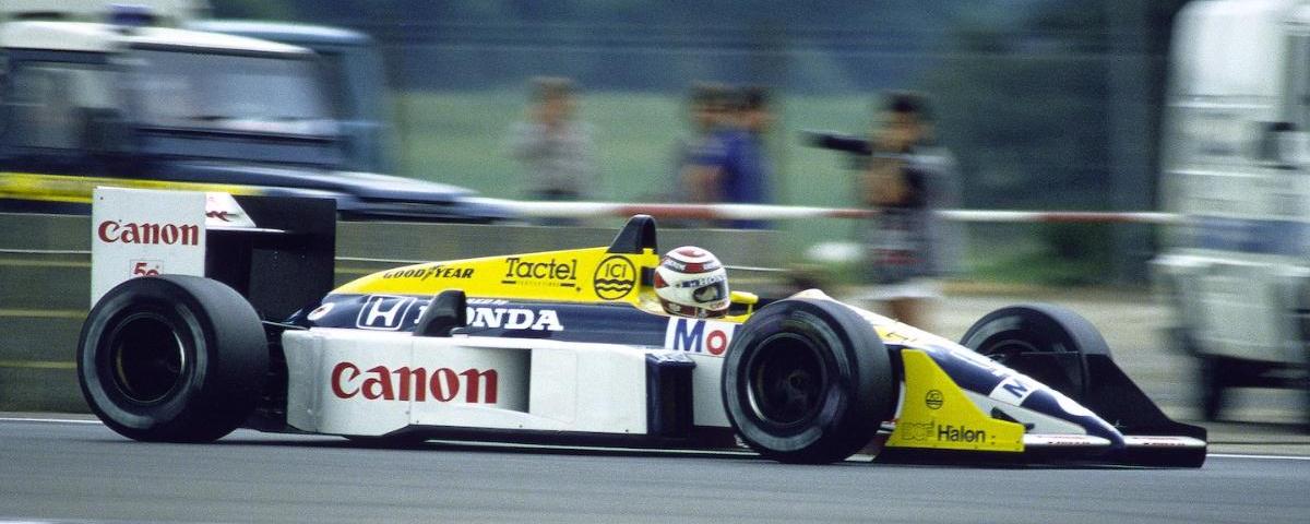 Nelson Piquet's Williams FW11 leads 2019 Race Retro display