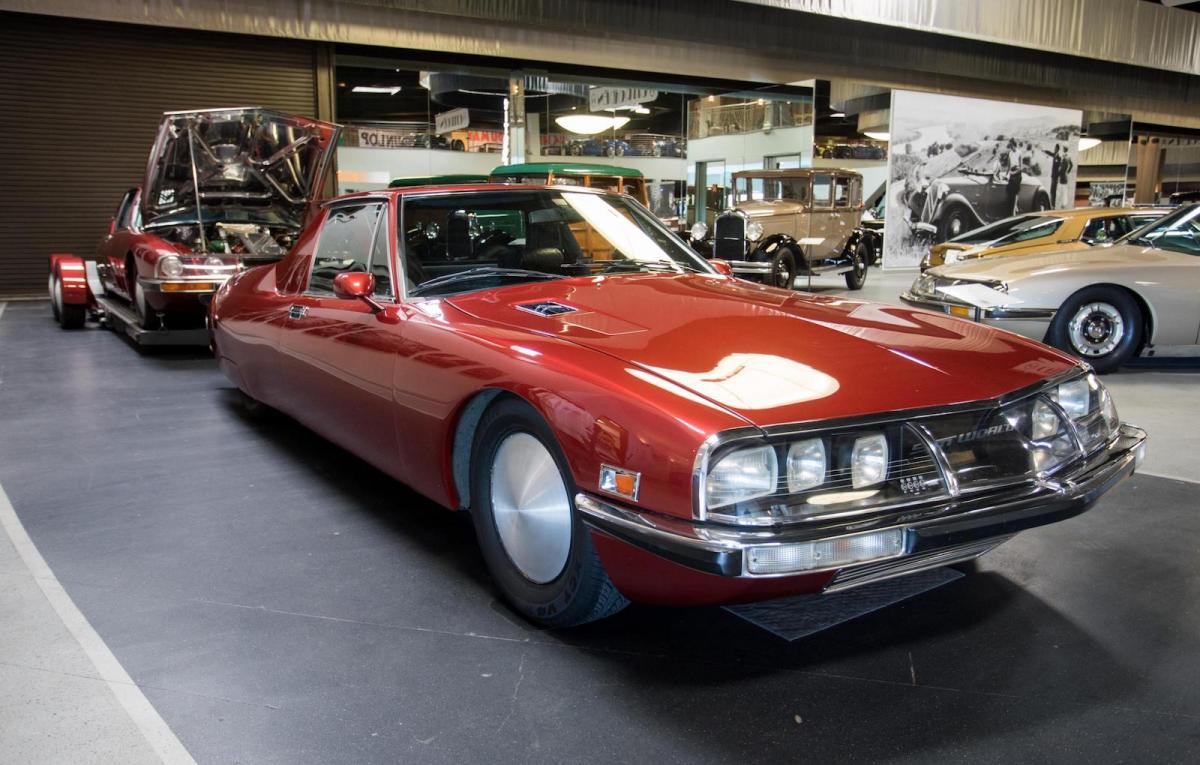 200mph Bonneville Citroën SM on show at Mullin