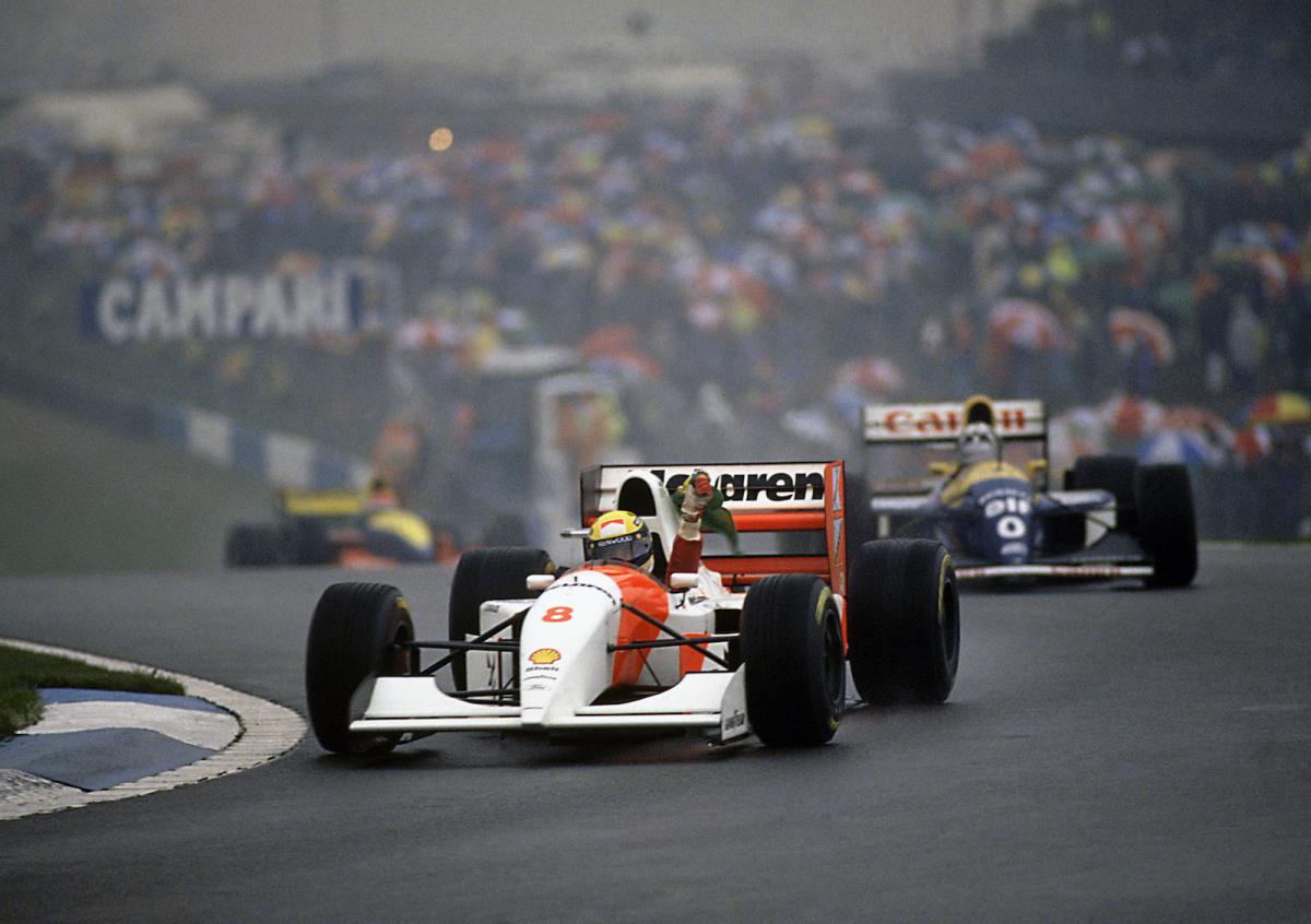Celebrate Ayrton Senna's famous 1993 F1 win at Donington