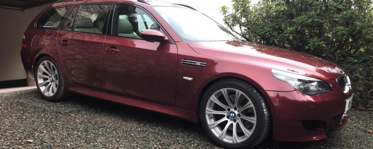 This 2005 BMW M5 Touring has a V10 heart
