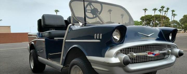 The golf cart inspired by a Chevrolet design legend