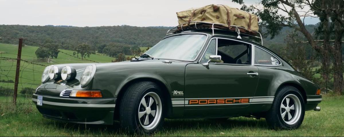 This Porsche owner ships his 911T instead of using a rental