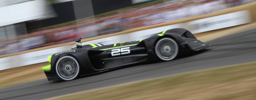 First ever driverless race car completes Goodwood hillclimb!