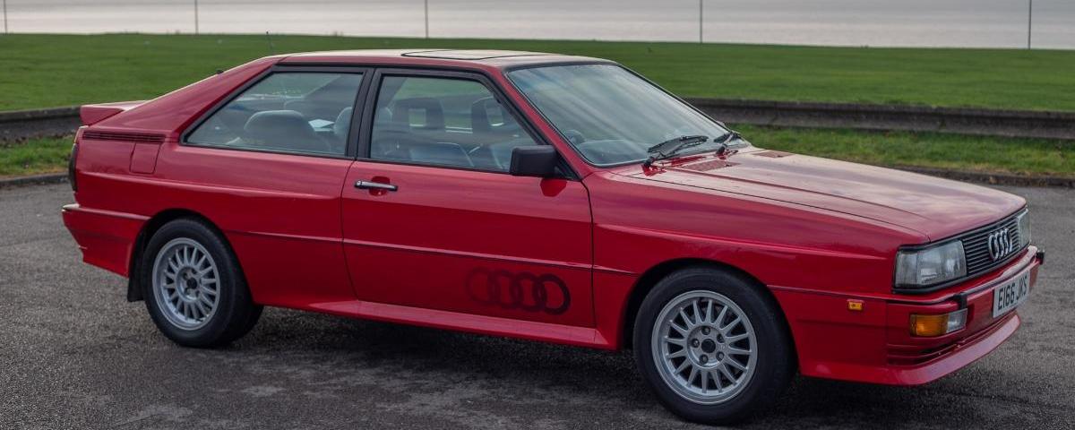 Relive Ashes to Ashes with this bright red 1988 Audi Quattro