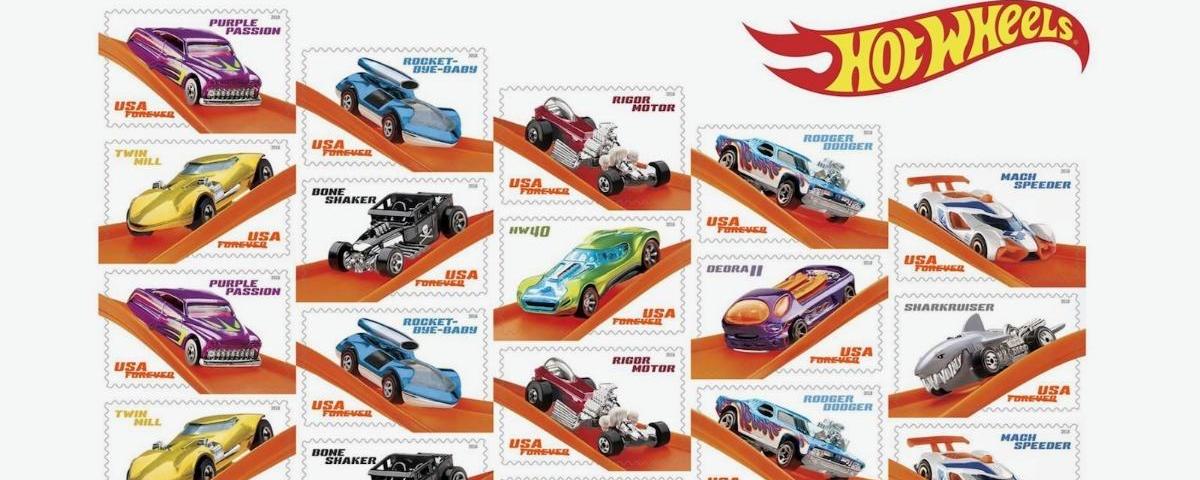 Hot Wheels stamps released to commemorate its 50th anniversary