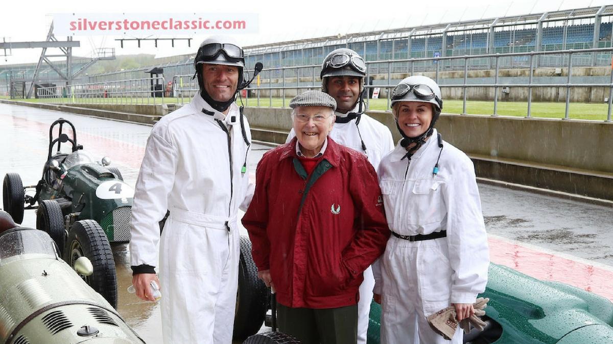 F1 TV presenters drive 1940s and ’50s grand prix cars
